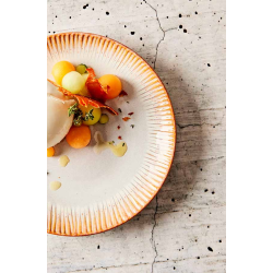 ASSIETTE PLATE LUISA PECHE 25