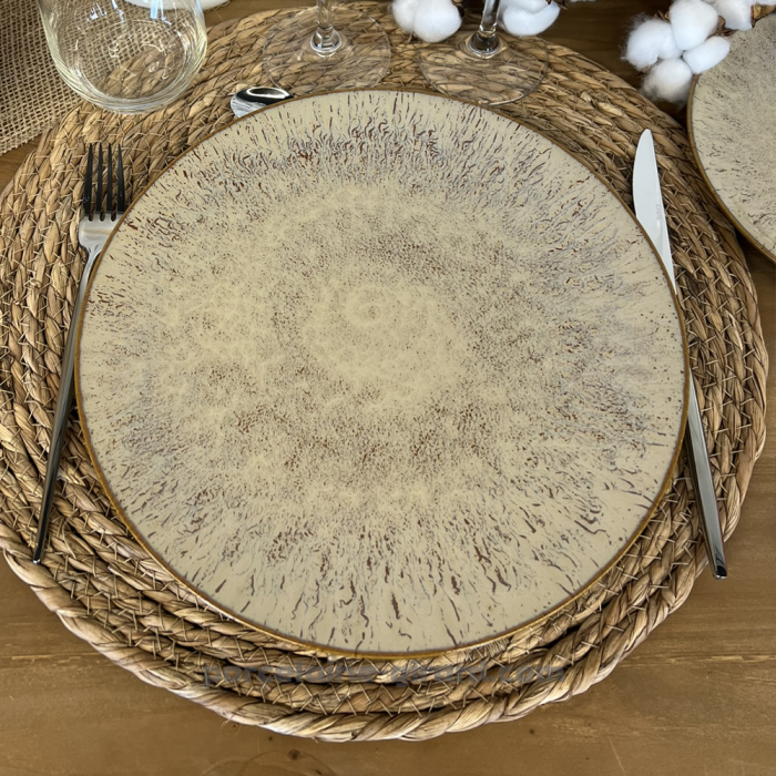 Asiette plate Ariel dia 27cm