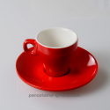 TASSE CAFE CLARA ROUGE 8CL DIAMETRE 6.5 HT 6.5CM  /