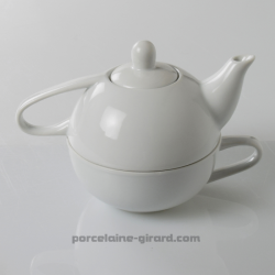 Soyez solitaire et prenez le temps pour votre tea time ! /Deux en un -  théière et tasse./