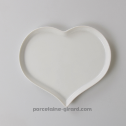 ASSIETTE OU PLATEAU  COEUR 21X17 CM  /