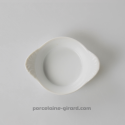 MISE EN BOUCHE PLAT A OREILLES 3.5CL 9X7CM  /