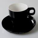 TASSE CAPPUCCINO CLARA NOIR 23CL DIAMETRE 8.5CM HT 8.5CM /