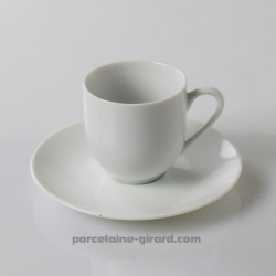 Tasse à Café Louvre, /Contenance 10cl./Se complète avec la sous tasse, ref 6407./La collection Louvre se décline en trois modèle