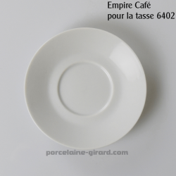Sous tasse à Café Empire, /Se complète avec la tasse, ref 6402./La collection Empire se décline en trois modèles: Déjeuner - Thé