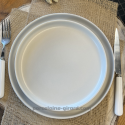 ASSIETTE DESSERT RITA 22CM COULEUR SABLE EN GRES/